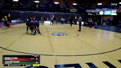 285 lbs Champ. Round 2 - Stefann Fearo, Cowley CC vs Henry Sturn, Unattached