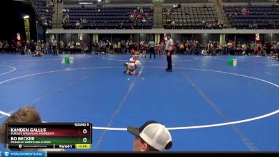 65 lbs Round 5 - Bo Becker, Pinnacle Wrestling School vs Kamden Gallus, Pursuit Wrestling Minnesota