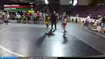 G-75 lbs Round 2 (4 Team) - Abigail Peterson, Team IA vs Marina Wince, Team CO