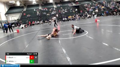 133 lbs Finals (2 Team) - Teagan Block, Northern State vs Corbin White, Fort Hays State