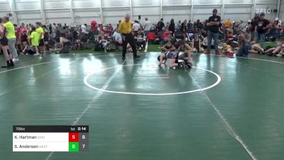 70 lbs Pools - Kenny Hartman, Ohio Gold 14K vs Slayton Anderson, West Virginia Wild