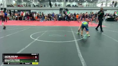 88 lbs Round 7 (10 Team) - Jacob Molina, Terps Xpress MS vs Brighton Prine, Whitted Trained Dynasty