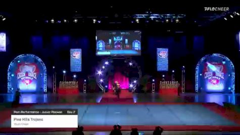 Pine Hills Trojans - Youth Cheer [2021 Pom Performance - Junior Peewee Day 2] 2021 Pop Warner National Cheer & Dance Championship