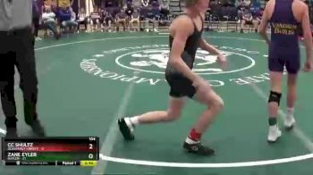 104 lbs Round 1 (6 Team) - Zane Eyler, Butler vs CC Shultz, Olentangy Liberty