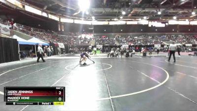 145 lbs Champ. Round 1 - Jaden Jennings, Lake Stevens vs Maddex Hone, Blackfoot