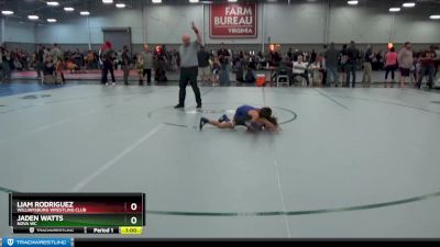 53 lbs Cons. Round 3 - Jaden Watts, Nova WC vs Liam Rodriguez, Williamsburg Wrestling Club