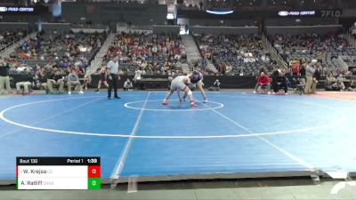 145 lbs Quarterfinal - Wyatt Krejsa, Center Grove vs Asher Ratliff, Columbus North