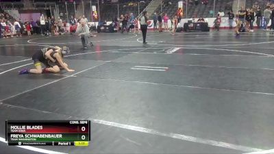 110 lbs Cons. Semi - Mollie Blades, Team Iowa vs Freya Schwabenbauer, Team Washington