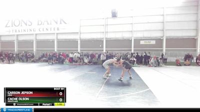 126 lbs Champ. Round 2 - Carson Jepson, Lehi vs Cache Olson, Westlake