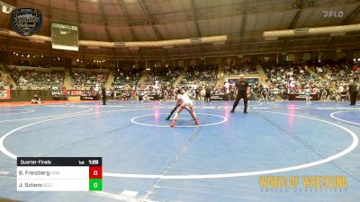 61 lbs Quarterfinal - Bowen Freisberg, Caney Valley Wrestling vs Julian Solano, Duran Elite