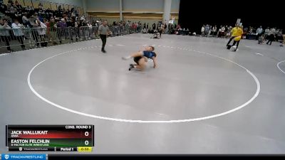 106 lbs Cons. Round 3 - Easton Felchlin, X-Factor Elite Wrestling vs Jack Wallukait, Iowa