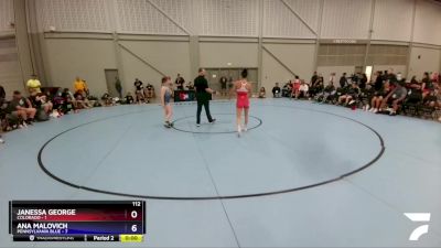 117 lbs Round 1 (8 Team) - Mia Hargrove, Colorado vs Sierra Chiesa, Pennsylvania Blue