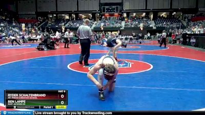 2A-150 lbs Semifinal - Ryder Schaltenbrand, Mt. Paran Christian School vs Ben Lampe, East Jackson HS