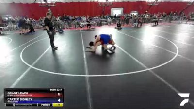 152 lbs Cons. Round 2 - Grant Leach, Hudson Wrestling Club vs Carter Bighley, Wisconsin