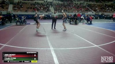 D4-132 lbs Quarterfinal - Tyler Flynn, Fountain Hills vs Jake Dickey, Camp Verde