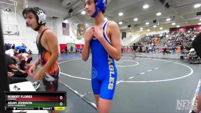 106 lbs Cons. Round 2 - Adam Johnson, Santa Margarita vs Robert Flores, Chaffey