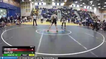 195 lbs Semifinals (8 Team) - Jayvien Haynes, Lake Gibson vs Kaleb Ivie, Merritt Island