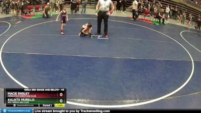 45 lbs Semifinal - Macie Ensley, Middleton Wrestling Club vs Kalixta Murillo, Roy Wrestling Club