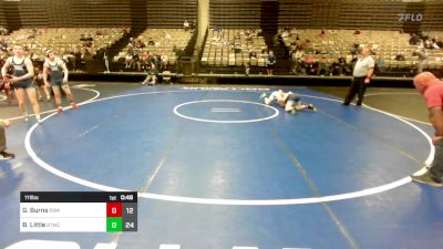 111 lbs Rr Rnd 3 - Gabe Burns, Roundtree Wrestling Academy Blue vs Brady Little, Shore Thing Wave