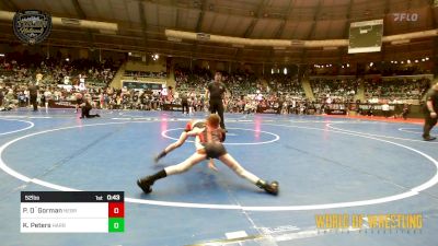 52 lbs Consi Of 8 #2 - Preston O`Gorman, Nebraska Elite vs Kamden Peters, Harrah Little League Wrestling