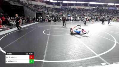 94.6 lbs Semifinal - Mackinzie Brewer, Eierman Elite vs Kaison Miller, Norton Wrestling