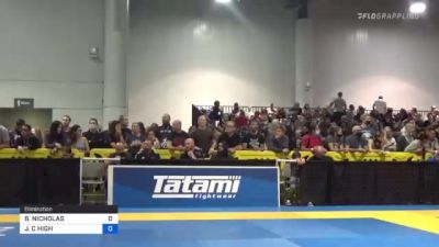 BRETT NICHOLAS vs JUSTIN C HIGH 2021 World Master IBJJF Jiu-Jitsu Championship