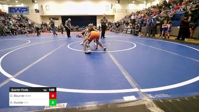 83 lbs Quarterfinal - Chief Bourne, Morris Eagle Wrestling Club vs Ewan Hunter, Owasso Takedown Club