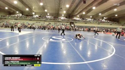 85 lbs Cons. Round 4 - Cole Preston, Wentzville Wrestling Federation-AAA vs Jakob Henbest, Wildcat Takedown Club-AA 