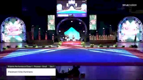 Piedmont Elite Panthers [2020 Sideline Performance Cheer 1 - Peewee - Small Day 1] 2020 Pop Warner National Cheer & Dance Championship