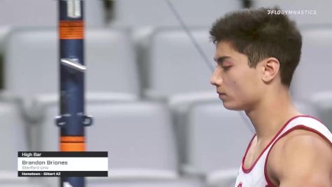 Brandon Briones - High Bar, Stanford Univ - 2021 US Championships Senior Competition International Broadcast