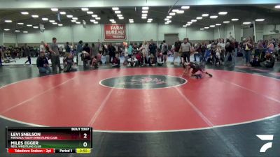 63 lbs Cons. Round 4 - Levi Snelson, Matoaca Youth Wrestling Club vs Miles Egger, Reel Wrestling Club