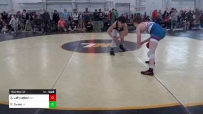 132-E Mats 1-5 10:30am lbs Round Of 32 - Zavian LaFountain, OH vs Ricardo Saenz, MI