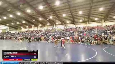 126 lbs Cons. Round 4 - Michael Ziniti, ID vs Cilus Cabral, AZ