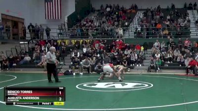 144 lbs 1st Place Match - Augusta Anderson, Clarkston vs Benicio Torres, Wauseon