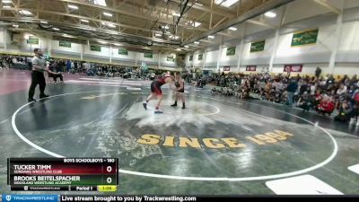 180 lbs Quarterfinal - Brooks Beitelspacher, Siouxland Wrestling Academy vs Tucker Timm, Sundawg Wrestling Club