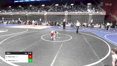 53 lbs Rr Rnd 3 - Valentina Martinez, Ridge WC vs Harper Mamalis, Green River Grapplers