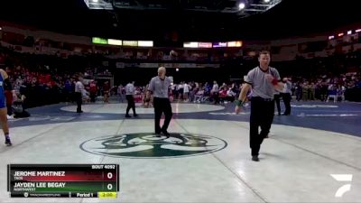 4A 215 lbs Champ. Round 1 - Jayden Lee Begay, Northwest vs Jerome Martinez, Taos