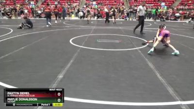 55 lbs Cons. Round 1 - Paxtyn Demel, El Dorado Wrestling Club vs Maylie Donaldson, VICTORY