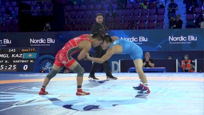 57 kg Qualif. - Bekhbayar Erdenebat, Mongolia vs Meirambek Kartbay, Kazakhstan