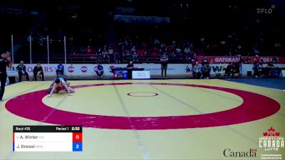 61kg Quarterfinal - Adrian Winter, Hamilton WC vs Jagvir Grewal, BMWC