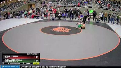 56 lbs Champ. Round 1 - Bodie Lytsell, SCMC vs Alexander Ayala, Sweet Home Mat Club