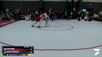 118 lbs Champ. Round 1 - Lillian Born, WA vs Cameron Francis, ID