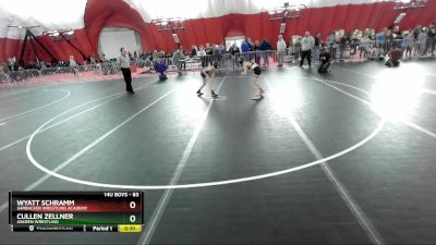 83 lbs Cons. Semi - Cullen Zellner, Askren Wrestling vs Wyatt Schramm, Sarbacker Wrestling Academy