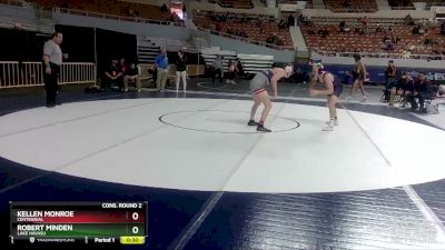 D2-144 lbs Cons. Round 2 - Kellen Monroe, Centennial vs Robert Minden, Lake Havasu