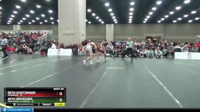 174 lbs Semis & 3rd Wb (16 Team) - Seth Brossard, Wisconsin-La Crosse vs Seth Goetzinger, Augsburg