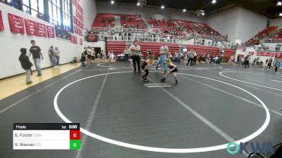 52 lbs Final - Bryton Foster, Cushing vs Randy Wanzer, Chandler Takedown Club