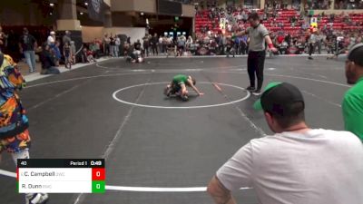 40 lbs Cons. Round 4 - Conor Campbell, Derby Wrestling Club vs Ryan Dunn, Ridge Wrestling Club