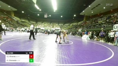 134 lbs Quarterfinal - Damian Alvarez, Selma vs Eli Granada, Clovis