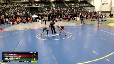 80 lbs Champ. Round 2 - Kolvin White, Broken Bow Wrestling Cub vs Dax Degenhardt, Thayer Central