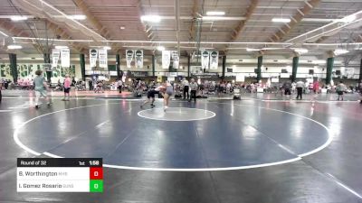 150 lbs Round Of 32 - Brandon Worthington, Musselman vs Isaac Gomez Rosario, Gunston Wrestling Club